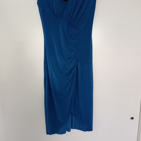 NWT Roberto Cavalli Blue Ruched Bodycon Dress - Picture 5 of 13